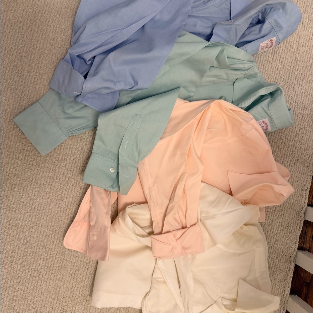 Brooks Brothers Classic Git Set of Four Pastel Button-Down Shirts SZ 8